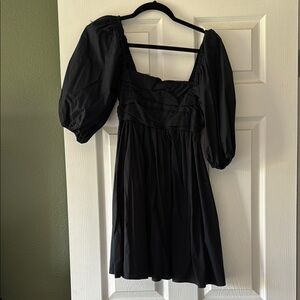 Abercrombie & Fitch Black Smocked Mini Dress